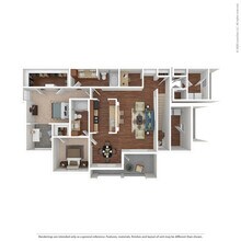 2 Bed 2 Bath 1372 SqFt (1255 Net) 1813 floor plan